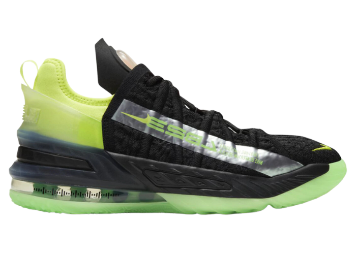 Nike LeBron 18 Black Crimson Volt (GS)