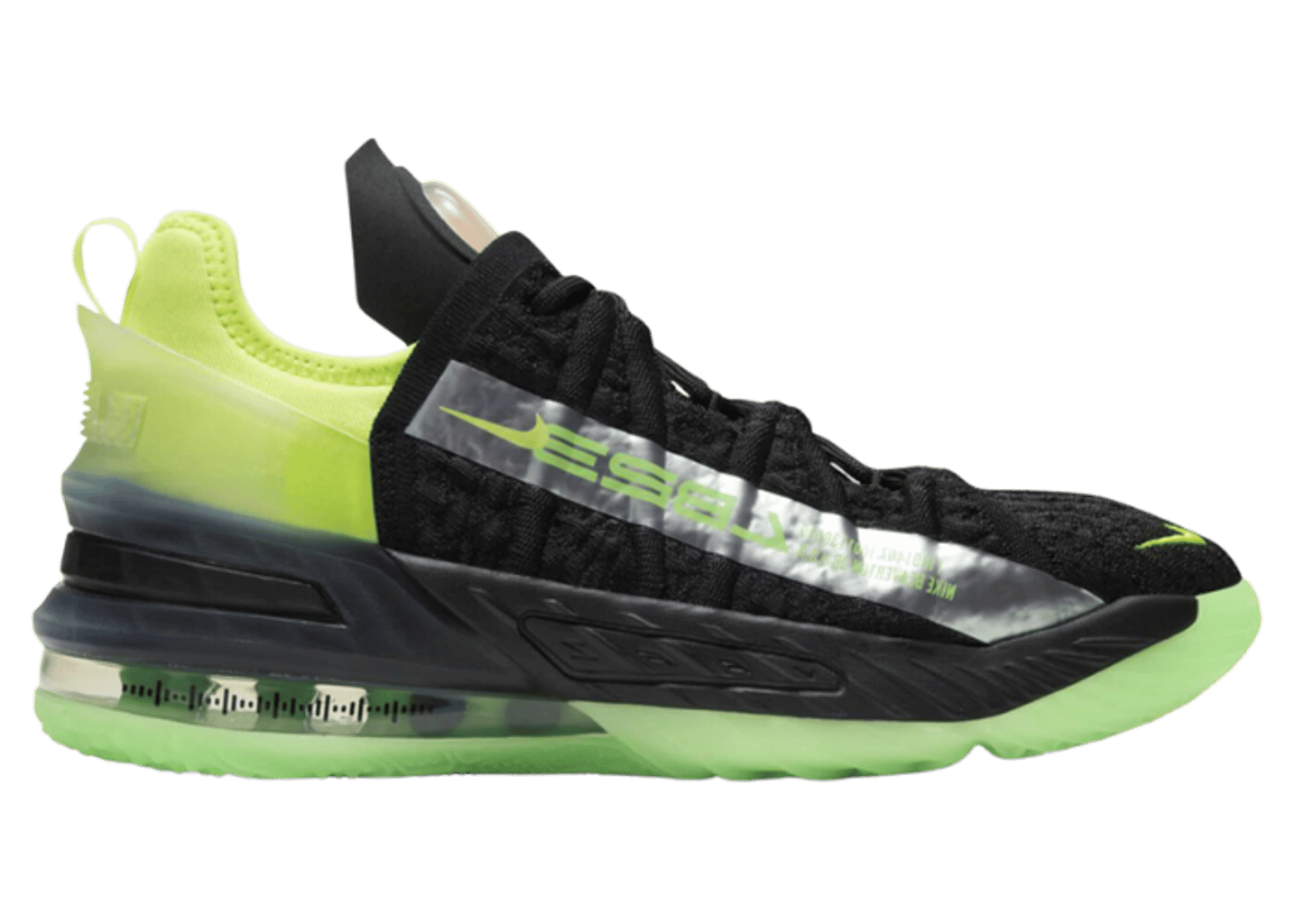 Nike LeBron 18 Black Crimson Volt (GS)