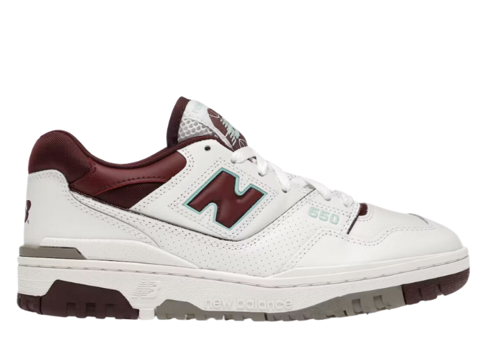 New Balance 550 Burgundy Cyan