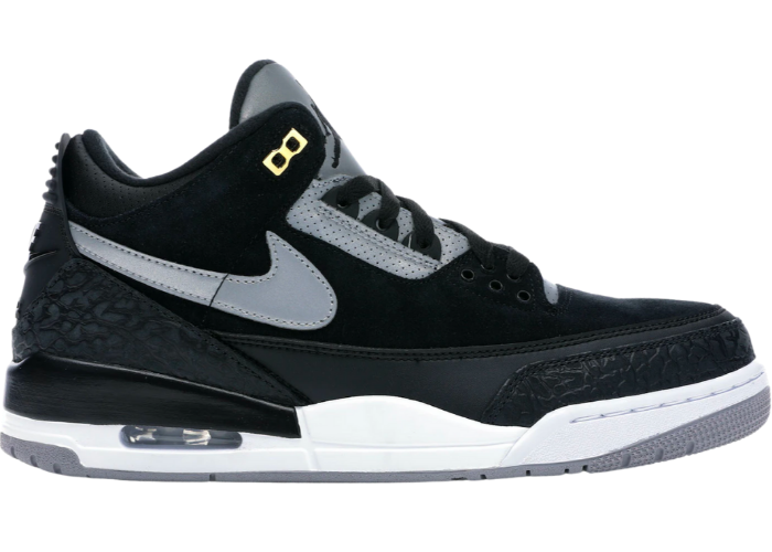 Jordan 3 Retro Tinker Black Cement Gold