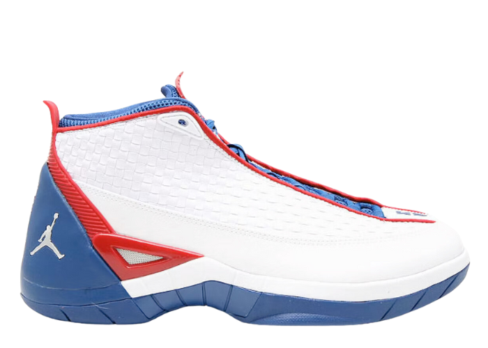 Air Jordan 15 SE White Blue Ribbon Red