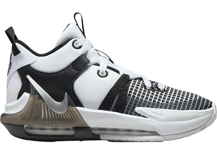 lebron black and white shoes