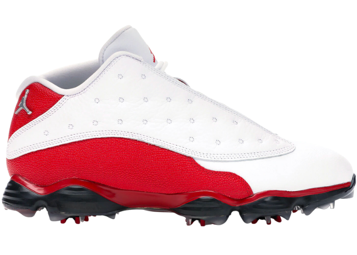 Air Jordan 13 Retro Golf Cleat White Red