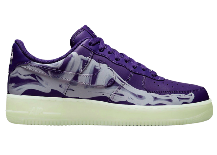 Nike Air Force 1 Low 07 QS Purple Skeleton Halloween (2021)