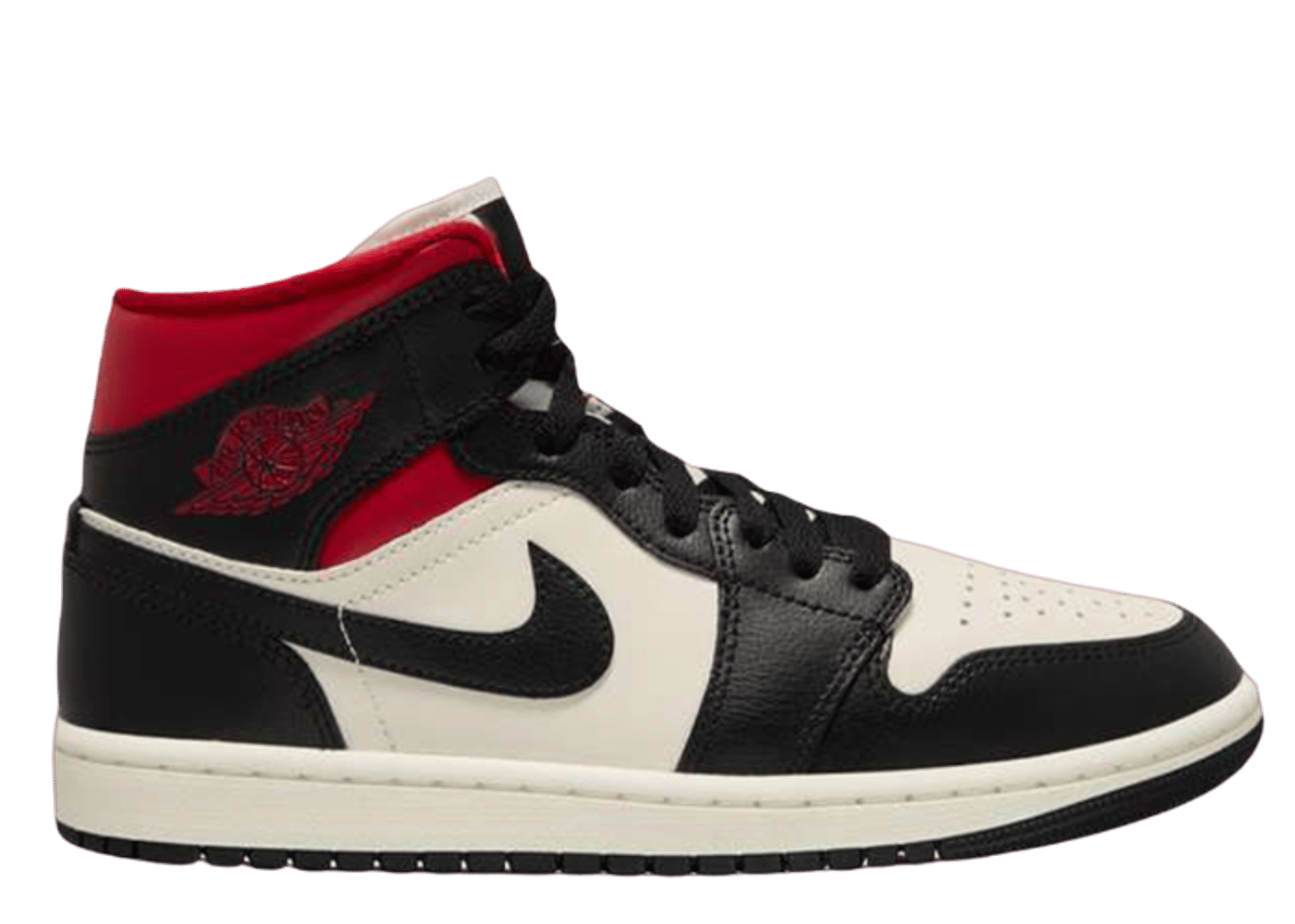 Air Jordan 1 Mid Black Gym Red (W)