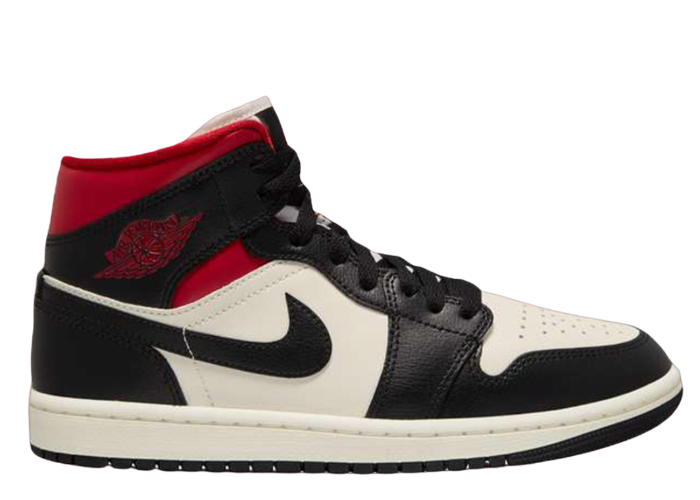 Air Jordan 1 Mid Black Gym Red (W)