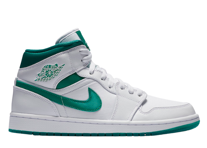 Jordan 1 Mid White Mystic Green