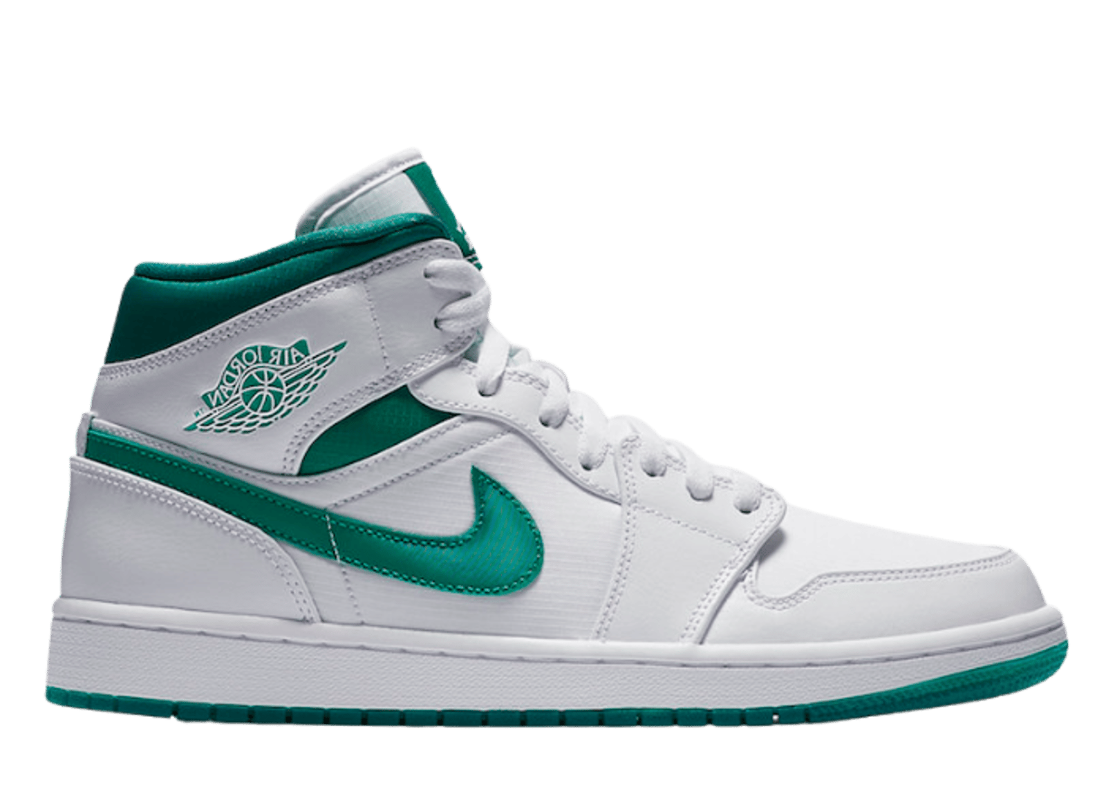 Jordan 1 Mid White Mystic Green