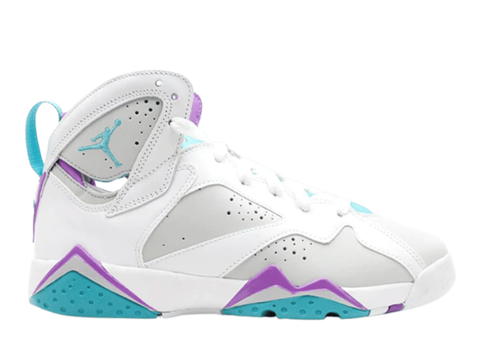 Jordan 7 Retro Neutral Grey Mineral Blue Bright Violet GS 442960 001