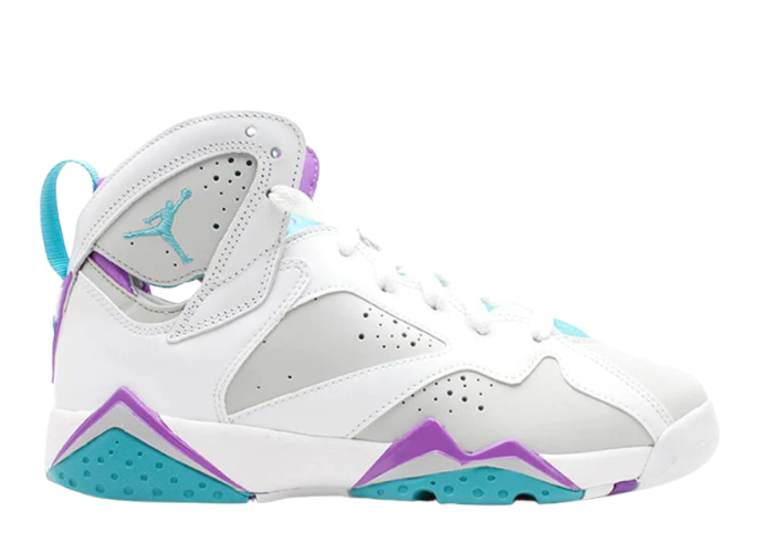 Jordan 7 Retro Neutral Grey Mineral Blue Bright Violet (GS)