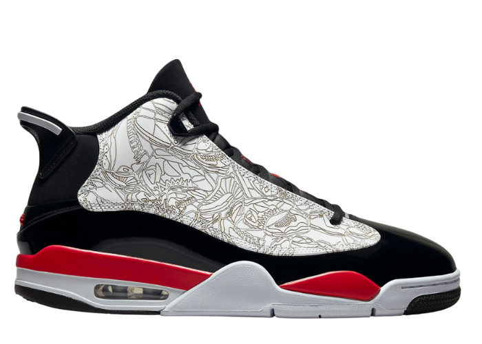 Jordan Dub Zero White Fire Red Black