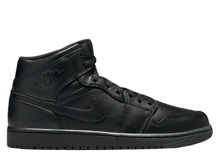 Air Jordan 1 Mid Triple Black (2022)