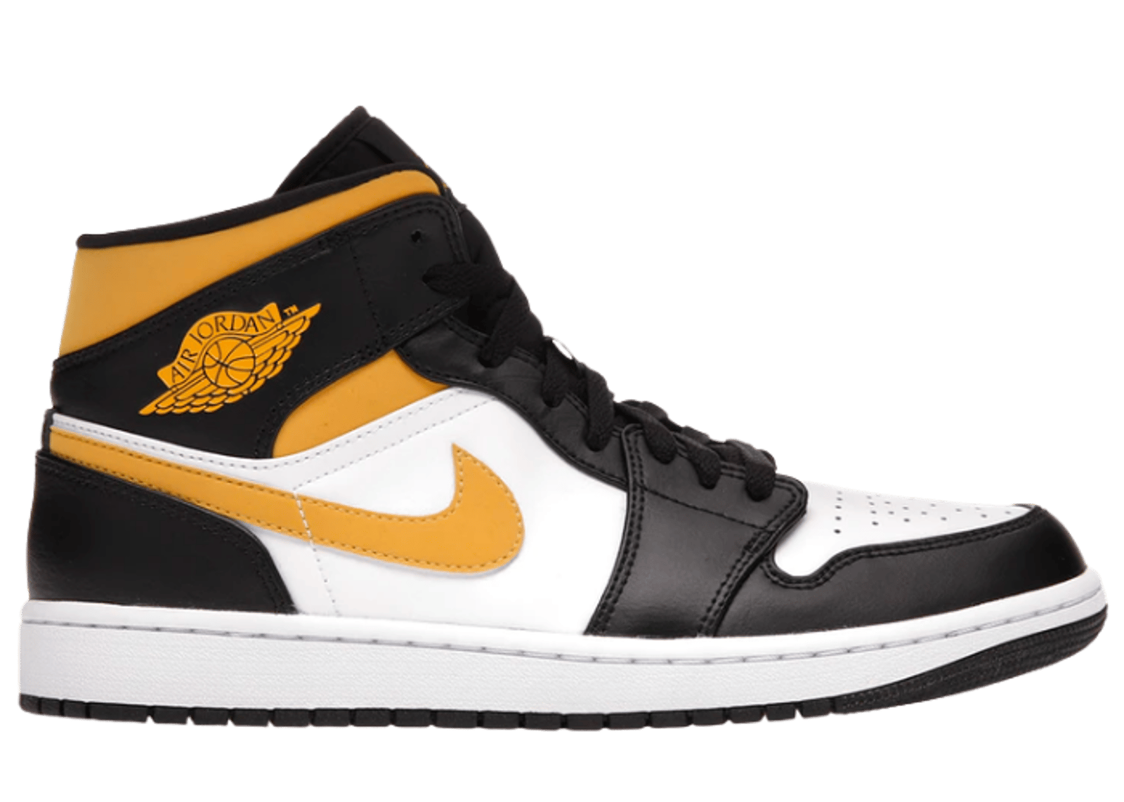 Jordan 1 Mid White Pollen Black