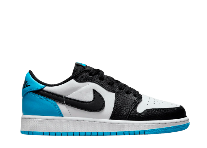 Air Jordan 1 Retro Low OG Black Dark Powder Blue (GS)