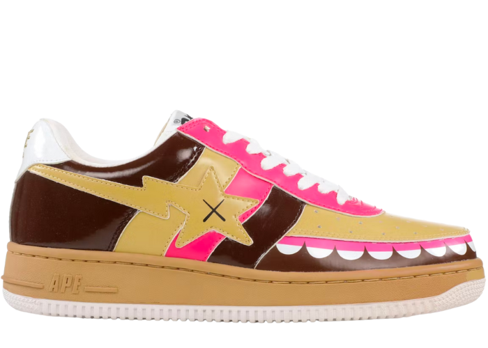 A Bathing Ape Bape Sta Low Kaws Chomper Brown