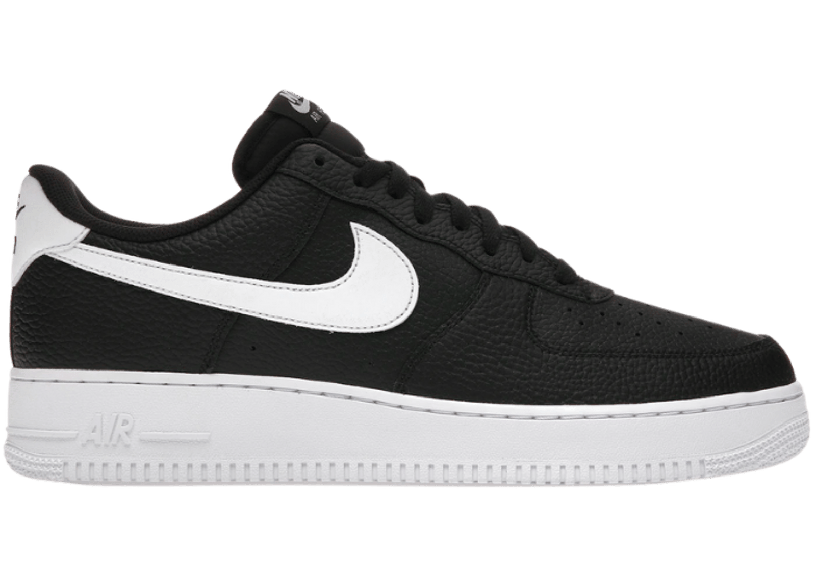 Nike Air Force 1 Low '07 Black White Pebbled Leather