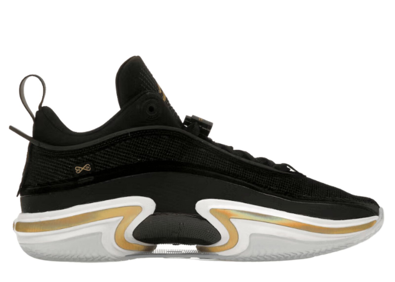 Air Jordan 36 Low Black Gold (Clear Sole)