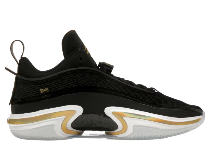 Air Jordan 36 Low Black Gold (Clear Sole)