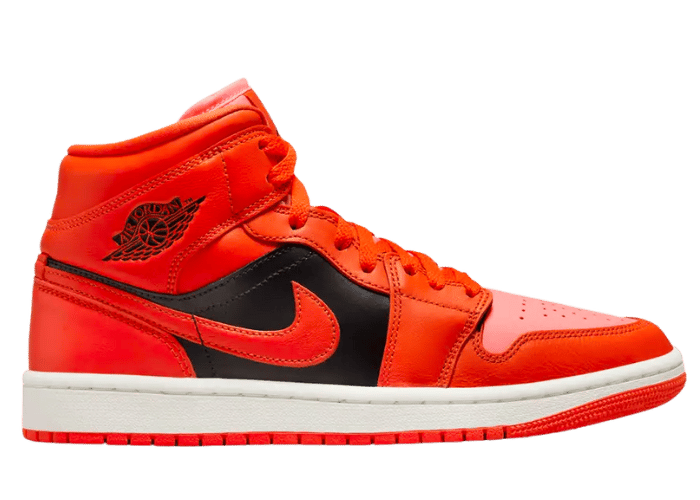 Jordan 1 Mid Orange Black (W)