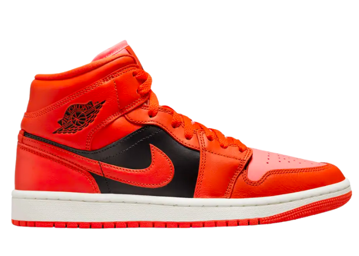 Jordan 1 Mid Orange Black (W)