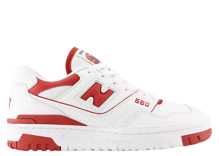 New Balance 550 White Brick Red (W)