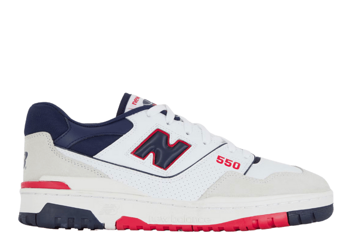 New Balance 550 White Navy Red