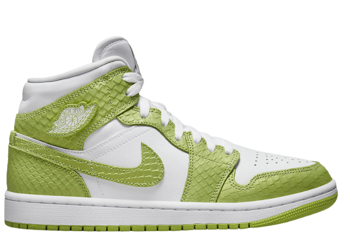 Jordan 1 Mid Green Python (W)