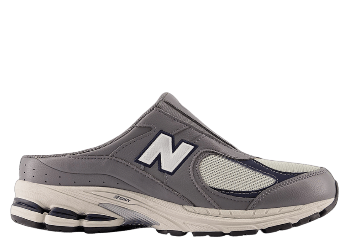 New Balance 2002R Mule Grey Leather