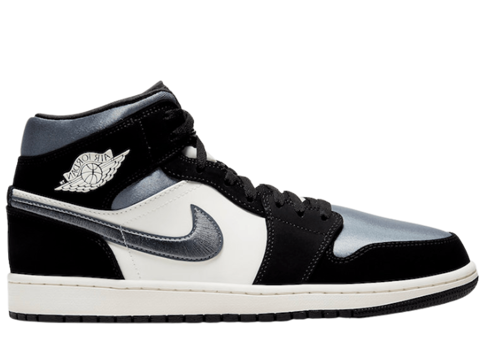 Jordan 1 Mid Satin Grey Toe