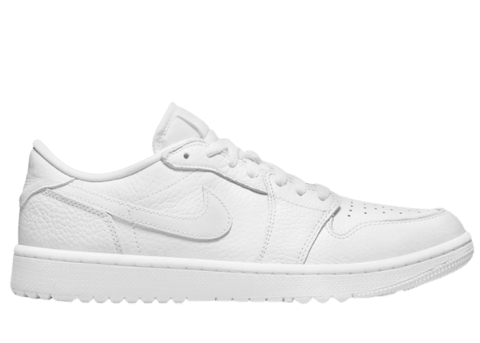 シューズ NIKE - NIKE AIR JORDAN 1 LOW GOLF TRIPLE WHITE Nike Air Jordan 1 Low Golf White Triple White 2022 Spikeless
