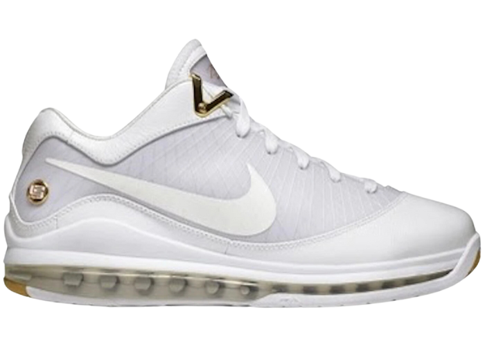 Nike LeBron 7 Low White Metallic Gold