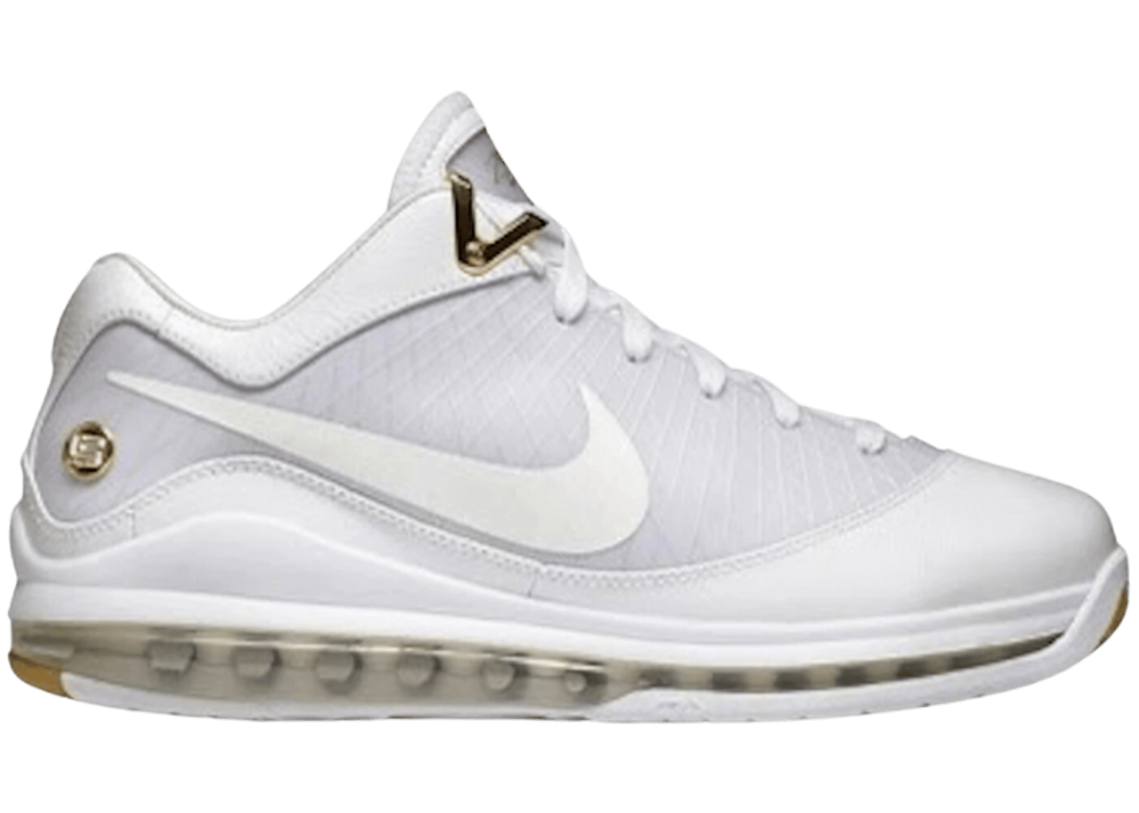 Nike LeBron 7 Low White Metallic Gold