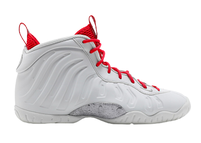 foamposite white and red