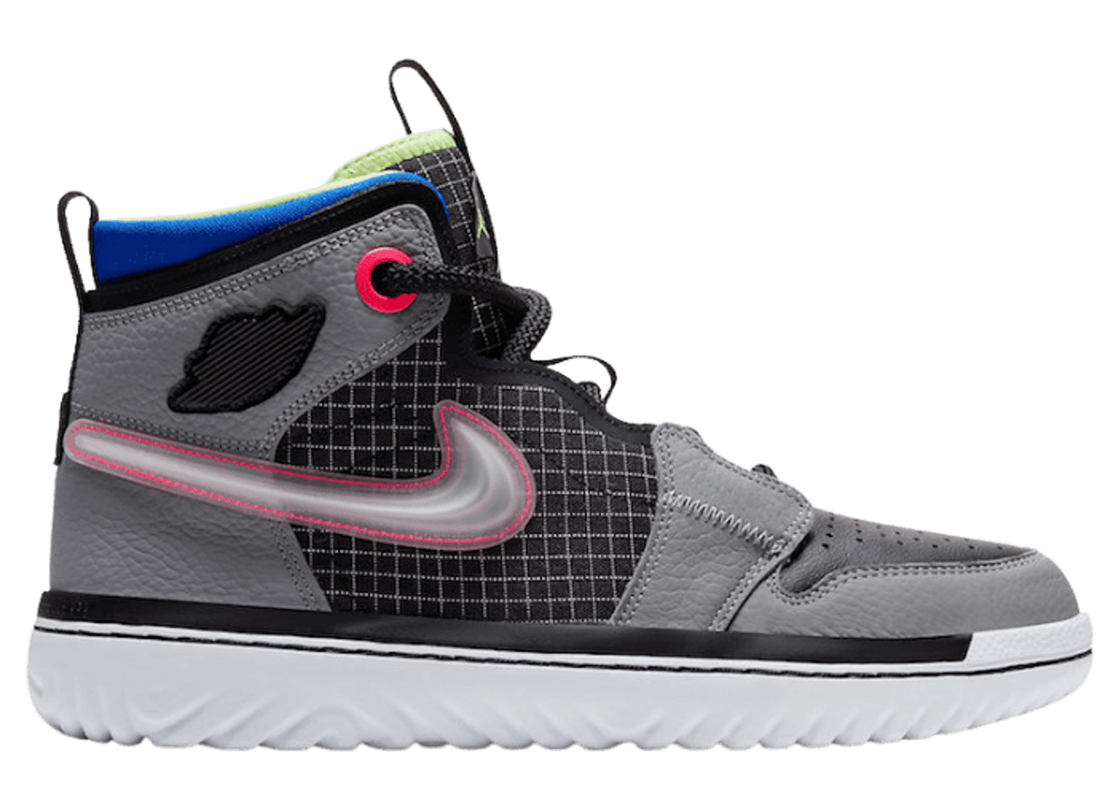 Jordan 1 High React Black Particle Grey