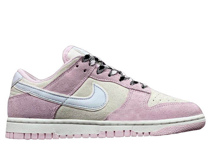 pink suede nike dunks