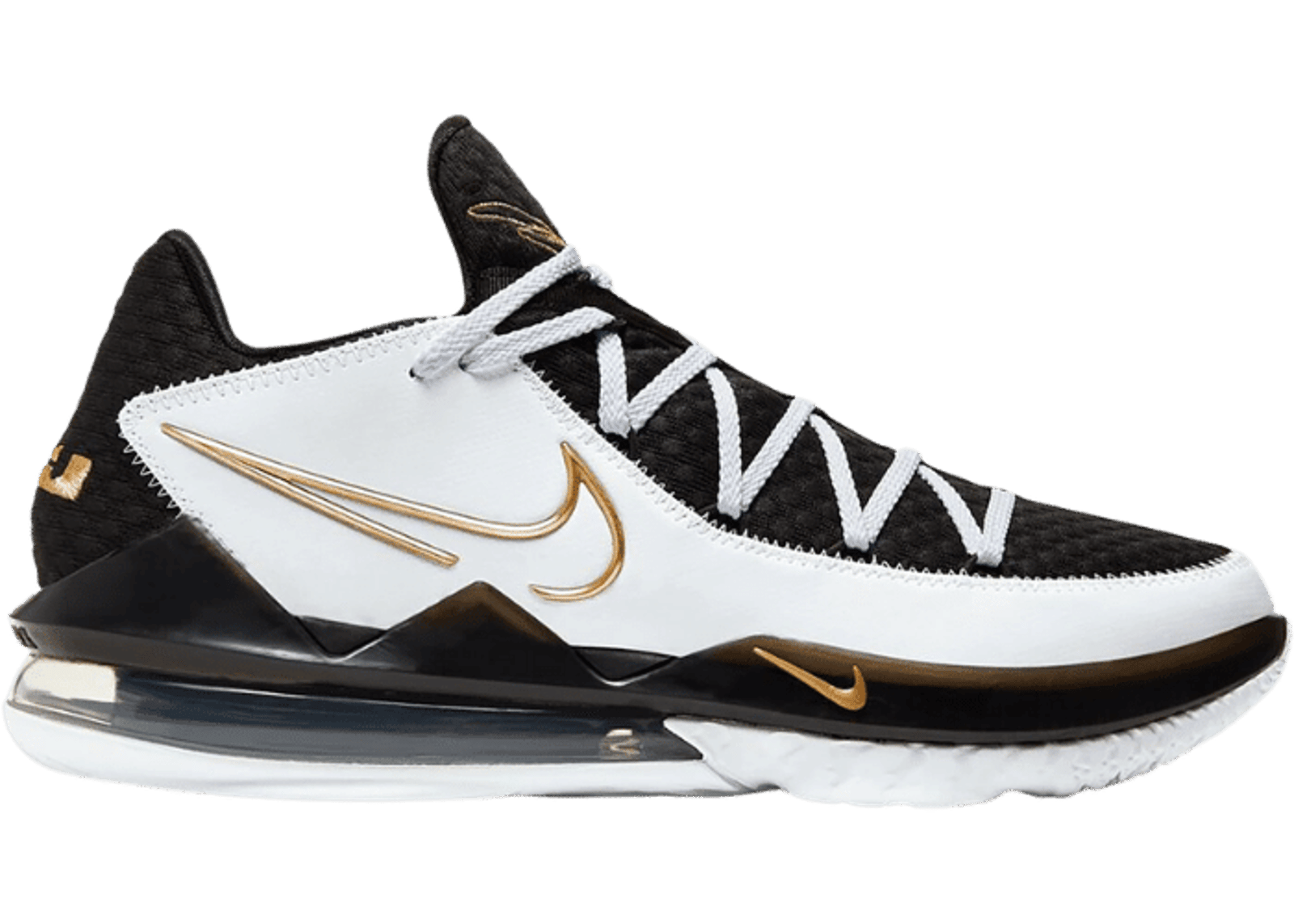 Nike LeBron 17 Low White Metallic Gold