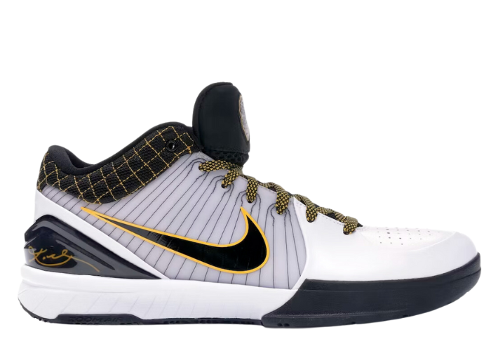 Nike Kobe 4 Protro White Black Del Sol