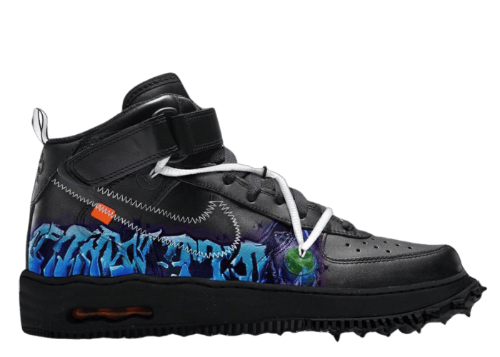 Nike Air Force 1 Off-White Mid Black Graffiti