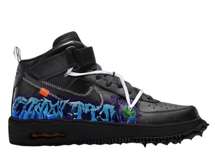 Nike Air Force 1 Off-White Mid Black Graffiti