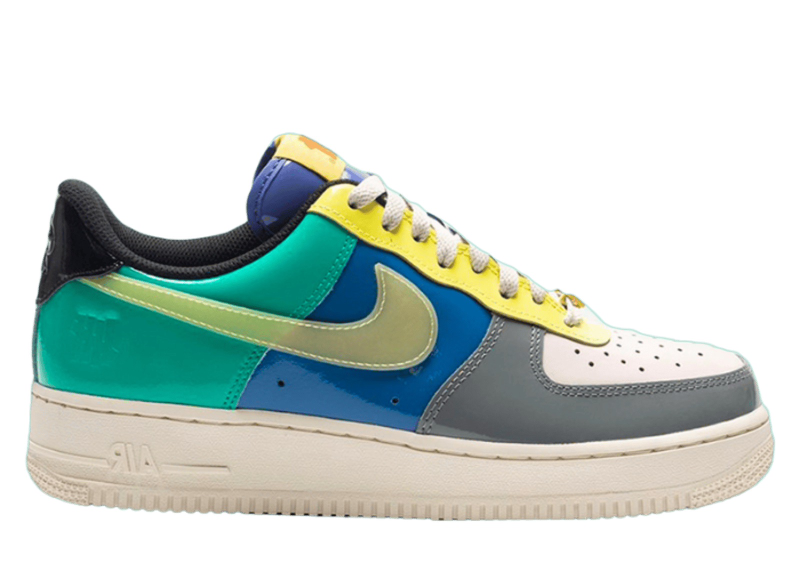 Nike Air Force 1 Low Patent Undefeated Topaz Gold