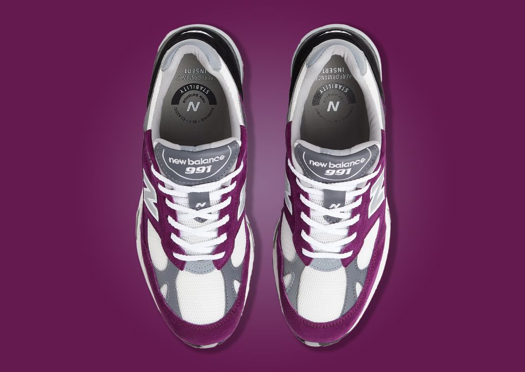 The New Balance 991 Made in UK Grape Juice Releases July 20