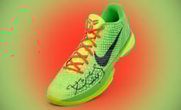 Kobe’ Bryant's Game-Worn Nike Kobe 6 Grinch is Being Sold by Pharrell’s JOOPITER