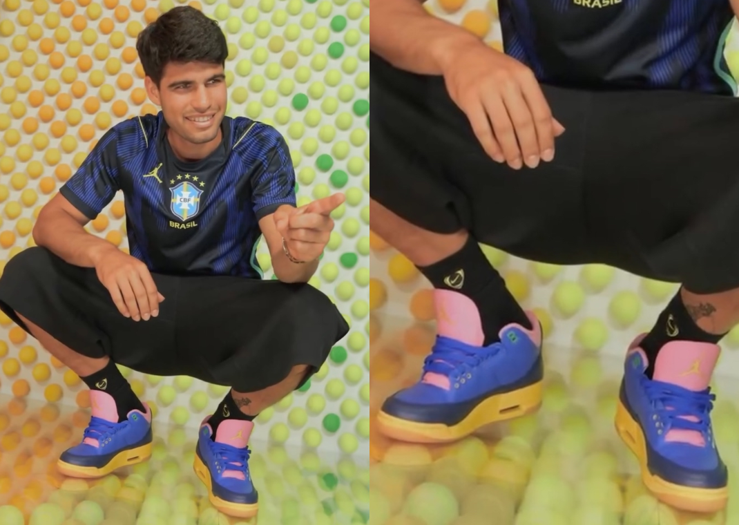 Carlos Alcaraz Air Jordan 3 Retro Brazil