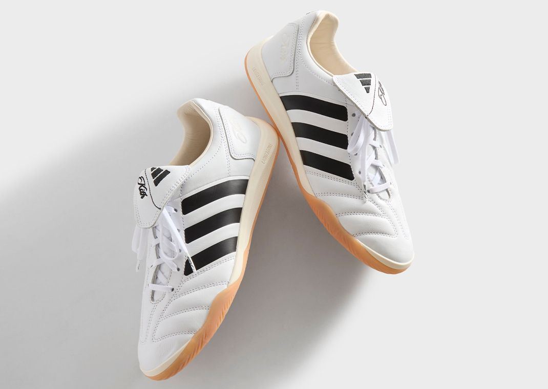 Kith x adidas Predator 2002 IC White Black Gum Angle