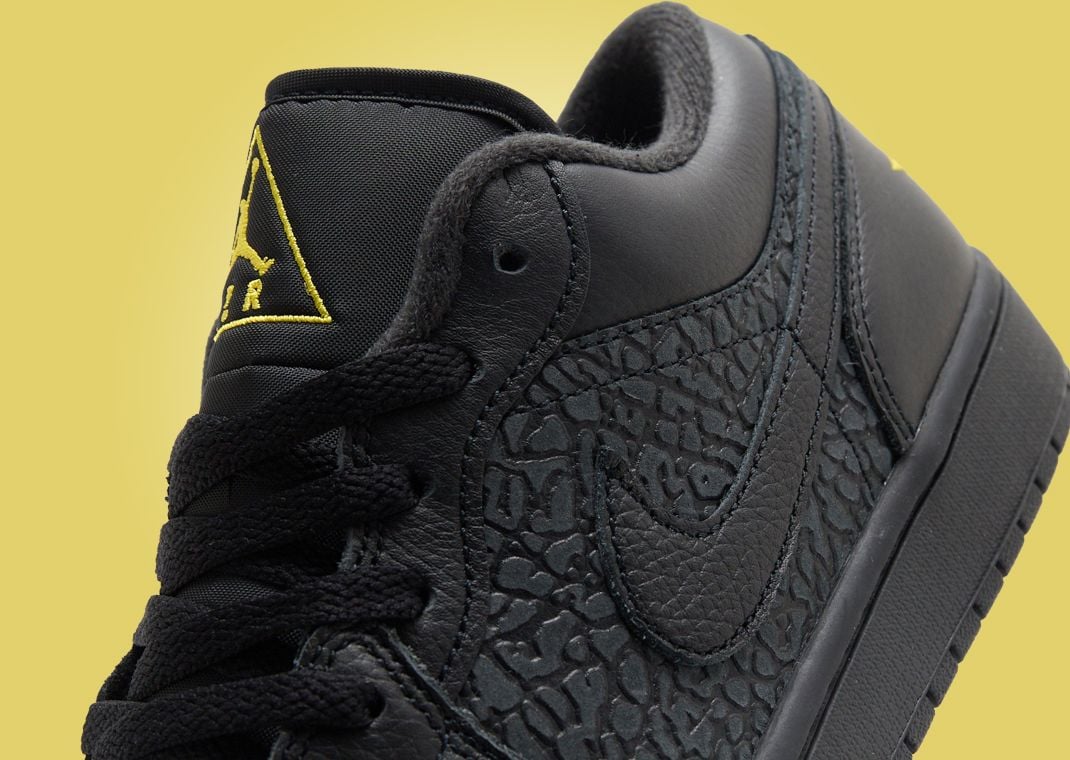 Air Jordan 1 Low Black Elephant Print