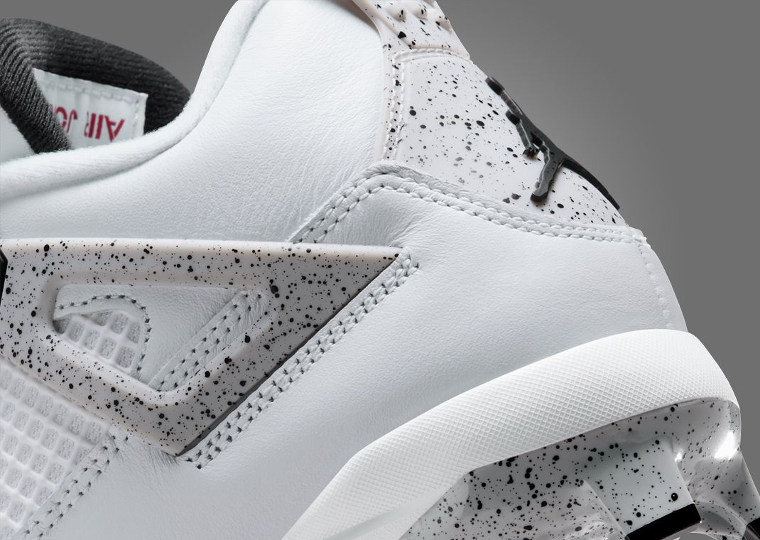 Air Jordan 4 Retro MCS White Cement Heel Detail