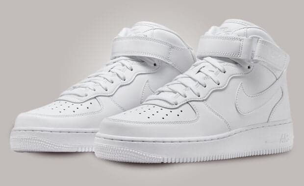 The Nike Air Force 1 Mid Fresh Brings Subtle Upgrades to Triple White