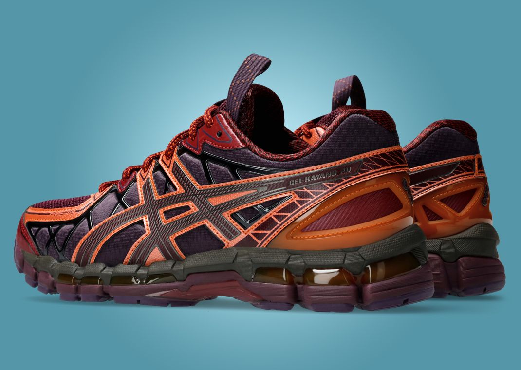Kiko Kostadinov x Asics UB10-S Gel Kayano 20 Plum Beet Juice Heel Angle
