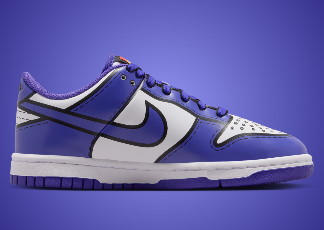 LEGO x Nike Dunk Low White Bright Concord (GS) - Medial