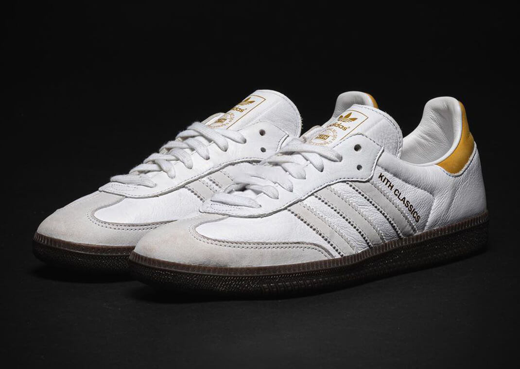 Kith x adidas Samba White Yellow